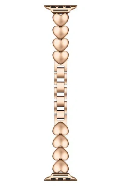 The Posh Tech Aphrodite 42mm Apple Watch® Bracelet Watchband In Rose Gold