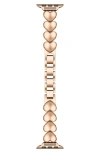 The Posh Tech Aphrodite 42mm Apple Watch® Bracelet Watchband In Rose Gold