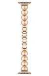 The Posh Tech Aphrodite 42mm Apple Watch® Bracelet Watchband In Rose Gold