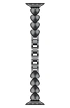The Posh Tech Aphrodite Heart Bracelet Apple Watch® Watchband In Black
