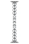 The Posh Tech Aphrodite Heart Bracelet Apple Watch® Watchband In Silver