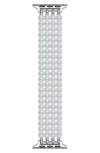The Posh Tech Ariel Imitation Pearl Apple Watch® Bracelet Watchband In White