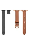 The Posh Tech Assorted 2-pack 38mm Apple Watch® Watchbands In Brown /black