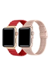 The Posh Tech Assorted 2-pack Apple Watch® Watchbands In Assorted