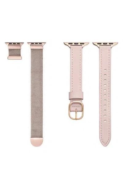 The Posh Tech Assorted 2-pack Apple Watch® Watchbands In Pink