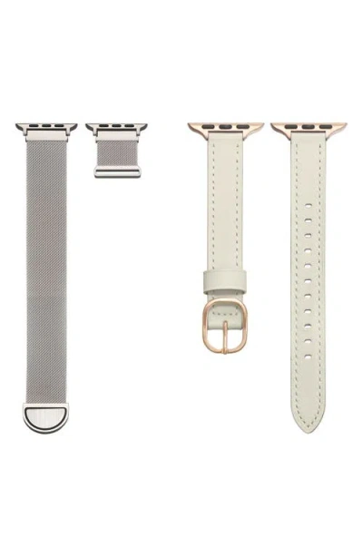 The Posh Tech Assorted 2-pack Apple Watch® Watchbands In White