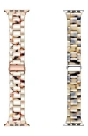 The Posh Tech Assorted 2-pack Resin Apple Watch® Watchbands In Ivory/light Natural