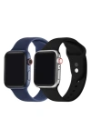 THE POSH TECH ASSORTED 2-PACK SILICONE APPLE WATCH® WATCHBANDS