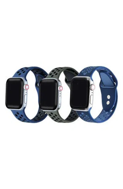 The Posh Tech Assorted 3-pack Silicone Apple Watch® Watchbands