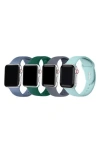 The Posh Tech Assorted 4-pack Silicone Apple Watch® Watchbands