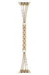 The Posh Tech Cape Stainless Steel Apple Watch® Watchband In Gold