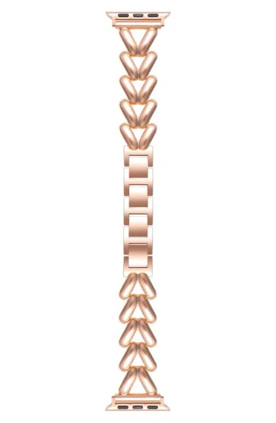 The Posh Tech Caroline Apple Watch® Watchband In Rose Gold