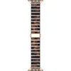 The Posh Tech Charlie Resin Link Bracelet Apple Watch® Watchband In Brown