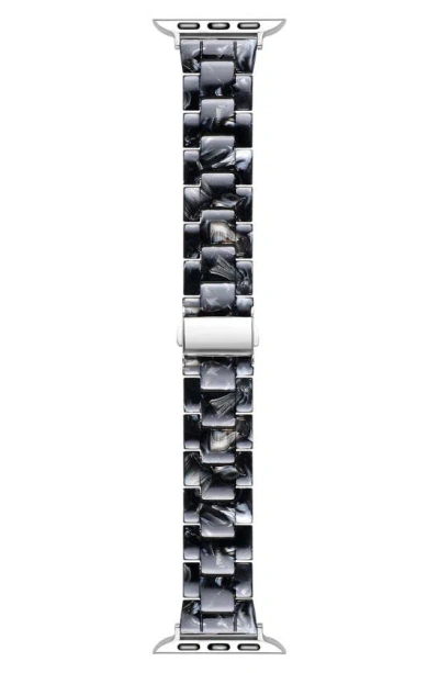 The Posh Tech Claire Resin 20mm Apple Watch® Bracelet Watchband In Black