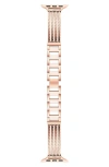 The Posh Tech Clara 38mm Apple Watch® Bracelet Watchband In Rose Gold