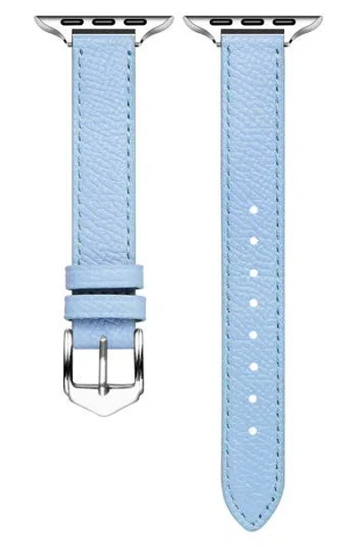 The Posh Tech Cleo Leather Apple Watch® Watchband In Blue
