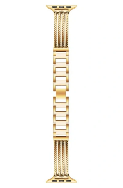 The Posh Tech Eliza Metal Apple Watch® Watchband In Gold