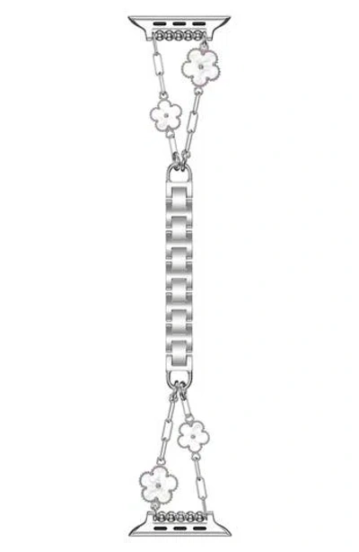The Posh Tech Flora Stainless Steel Apple Watch® Watchband