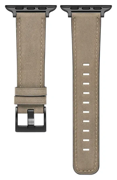 The Posh Tech Hunt Distressed Leather Apple Watch® Watchband In Brown