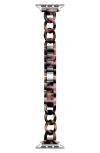 The Posh Tech Kit Tortoise Print Apple Watch® Watchband In Natural Tortoise