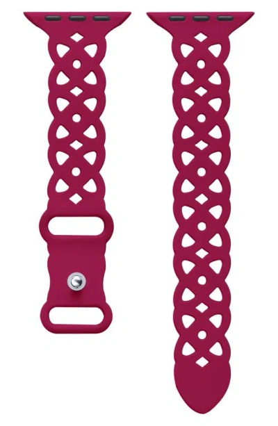 The Posh Tech Lace Silicone Apple Watch® Watchband In Pink