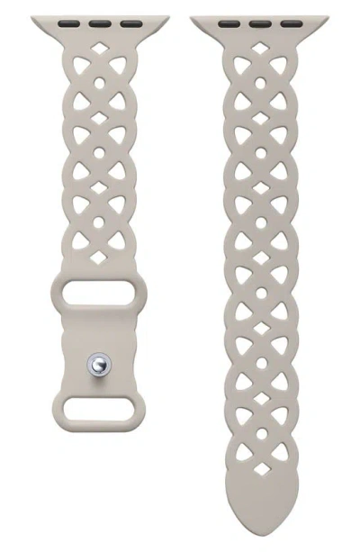 The Posh Tech Lace Silicone Apple Watch® Watchband In Gray