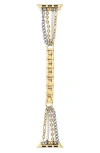 The Posh Tech Leo Mixed Chain Stainless Steel Apple Watch® Bracelet Watchband In Gold/silver