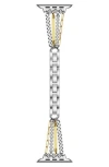 The Posh Tech Leo Mixed Chain Stainless Steel Apple Watch® Bracelet Watchband In Silver/gold