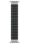 The Posh Tech Liz Imitation Pearl Apple Watch® Bracelet Watchband In Black