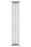 The Posh Tech Liz Imitation Pearl Apple Watch® Bracelet Watchband In White