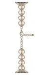 The Posh Tech Lover Heart Bracelet Apple Watch® Watchband In Starburst