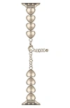 The Posh Tech Lover Heart Bracelet Apple Watch® Watchband In Starburst
