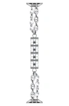The Posh Tech Luna Imitation Pearl Apple Watch® Watchband, 42mm In Silver