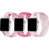 The Posh Tech Pack Of 3 Silicone Apple Watch® Watchbands In Pink Assorted