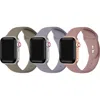 The Posh Tech Pack Of 3 Silicone Watch Bands In Mocha/rose/lilac