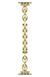 The Posh Tech Poppy Apple Watch® Bracelet Watchband In Gold