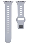 The Posh Tech Premium Silicone 42–49mm Apple Watch® Watchband In Grey