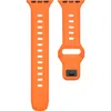 The Posh Tech Premium Silicone 42–49mm Apple Watch® Watchband In Orange