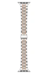 The Posh Tech Rainey Silver/rose Gold Stainless Steel Band For Apple Watch In Metallic