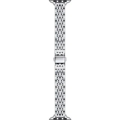 The Posh Tech Rainey Skinny Stainless Steel Apple Watch® Watchband In Silver