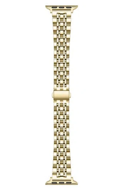 The Posh Tech Rainey Stainless Steel Apple Watch® Watchband In Gold
