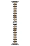 The Posh Tech Rainey Tricolor Apple Watch® Bracelet Watchband In Silver/gold/rose Gold