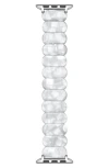 The Posh Tech Reese Resin Elastic Apple Watch® Watchband In White