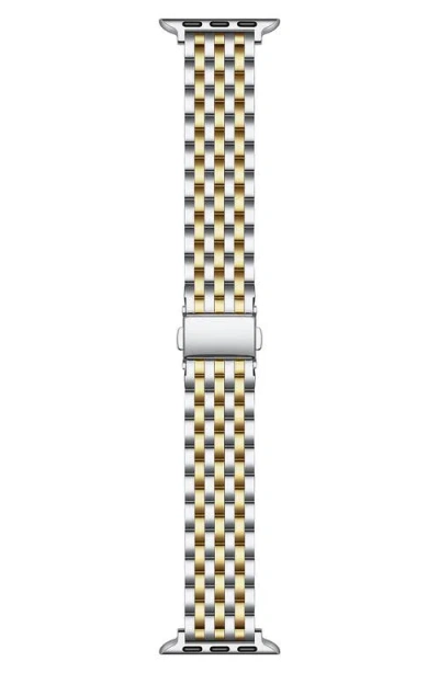 The Posh Tech Remy Stainless Steel Apple Watch® Watchband In Silver/gold
