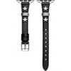 The Posh Tech Rodeo Star Leather Apple Watch® Watchband In Black