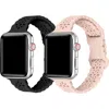 The Posh Tech Silicone Sport 2-pack Apple Watch® Watchbands In Pink/black