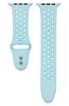 The Posh Tech Skytraveller Silicone 22mm Apple Watch® Watchband In Blue