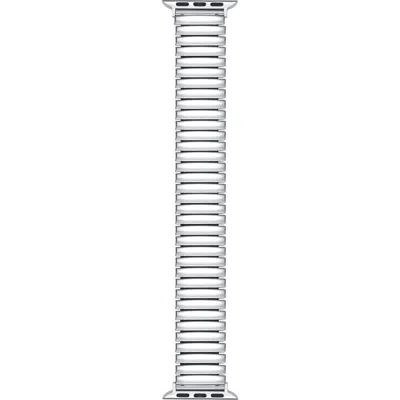 The Posh Tech Slink 42mm Apple Watch® Stretch Watchband In Silver
