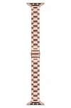 The Posh Tech Sloan Stainless Steel Apple Watch® Watchband In Rose Gold
