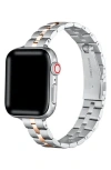 The Posh Tech Sophie Stainless Steel Apple Watch® Watchband In Silver/rose Gold